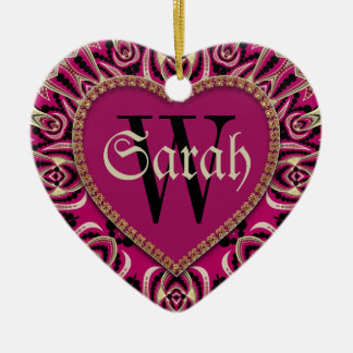 Cerâmica Ornamento de Nome de Porta Personalizada Rosa Góti