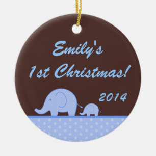 Cerâmica Ornamento de Nome Personalizado Jungl do Elefante