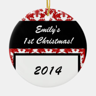 Cerâmica Ornamento de Nomes Personalizados do Local de Crim