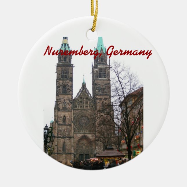 Cerâmica Ornamento de Nuremberg Alemanha (Frente)