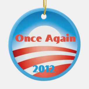 Cerâmica Ornamento de Obama 2012