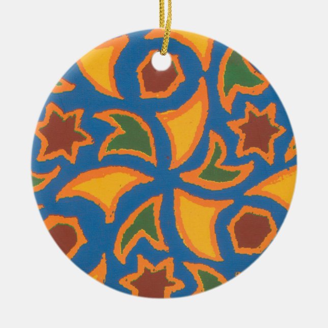Cerâmica Ornamento de Padrão Islâmico (Frente)