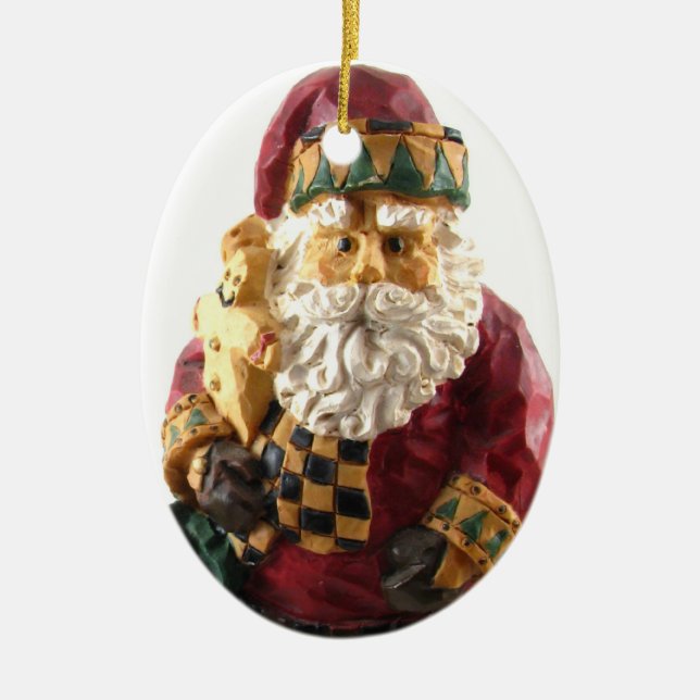 Cerâmica Ornamento de Papai Noel (Frente)