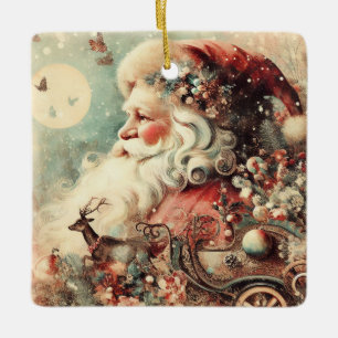 Cerâmica Ornamento de Papais noeis Clássicos de Natal