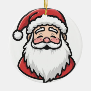 Cerâmica Ornamento de Papais noeis de Natal
