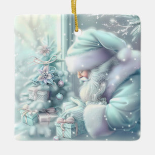 Cerâmica Ornamento de Papais noeis de Natal Dreamy