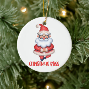 Cerâmica Ornamento de Papais noeis de Natal Zen