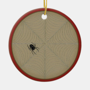 Cerâmica Ornamento de Papel de História de Aranha de Natal