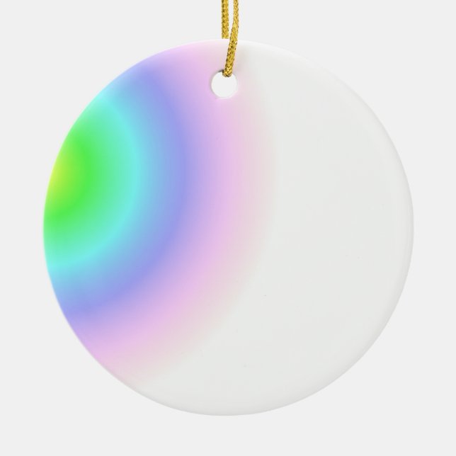 Cerâmica Ornamento de Pastel Swirls (Frente)