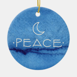 Cerâmica Ornamento de PAZ, COM MENSAGEM PERSONALIZADA NO VE