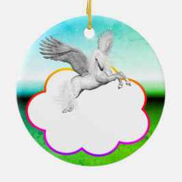 Cerâmica Ornamento de Pegasus