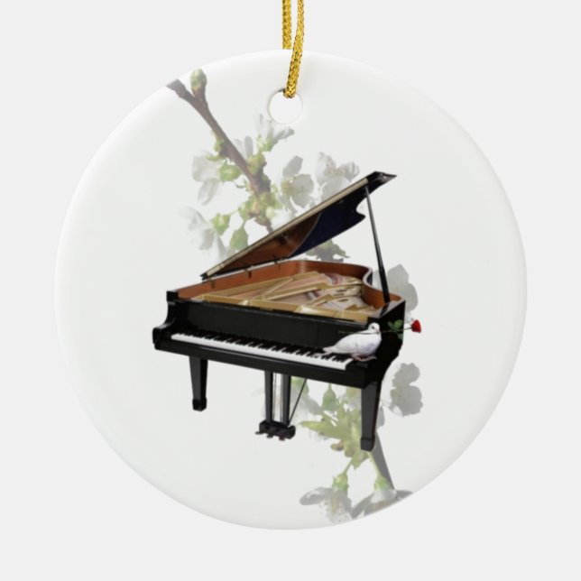 Cerâmica Ornamento de Piano (Frente)