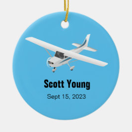 Cerâmica Ornamento de Piloto Personalizado