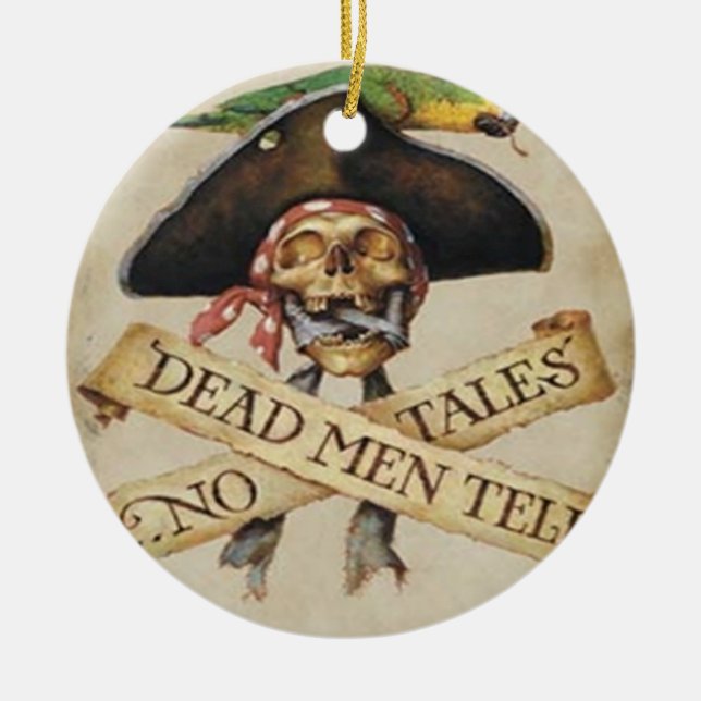 Cerâmica Ornamento de Pirata de morto (Frente)