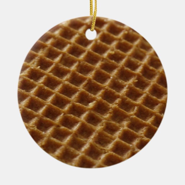 Cerâmica Ornamento de Pizzelle (Frente)