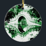 Cerâmica Ornamento de Ponte Histórica<br><div class="desc">Ponte histórica - projetada por Norman Reuttter</div>