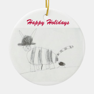 Cerâmica Ornamento de Poo do gato