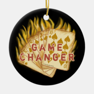 Cerâmica Ornamento de pôquer do Game Changer