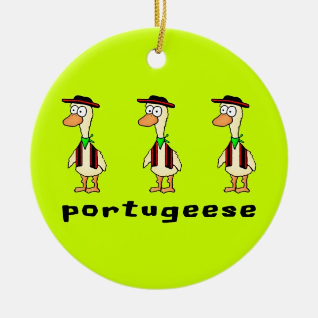 Cerâmica Ornamento de Portugeese (Frente)