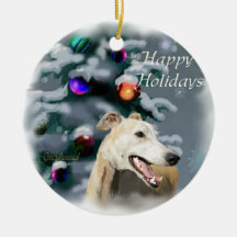 Ornamento de presentes de Natal de Greyhound