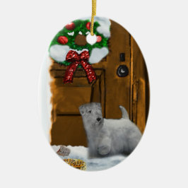 Cerâmica Ornamento de presentes de Natal Sealyham Terrier