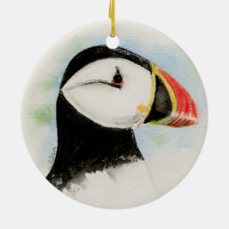 Cerâmica Ornamento de Puffin Atlântico