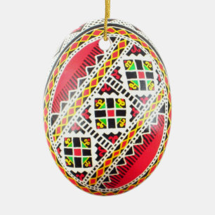 Cerâmica Ornamento de Pysanka