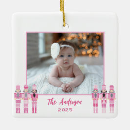 Cerâmica Ornamento de quebra-cabeça rosa