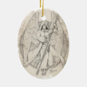 Cerâmica Ornamento de Raphael do arcanjo