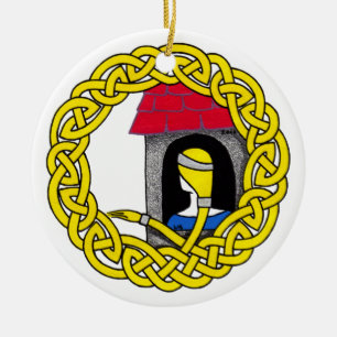 Cerâmica Ornamento de Rapunzel