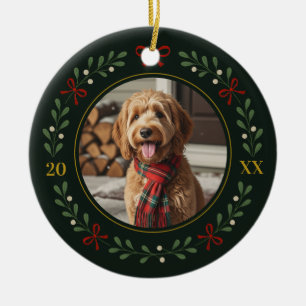 Cerâmica Ornamento de Retrato Feriado Pawfect