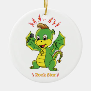 Cerâmica Ornamento de Rockstar™ do dragão