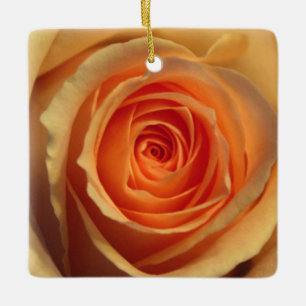 Cerâmica Ornamento de Rosa Amarela