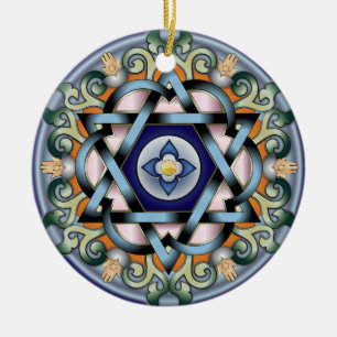 Cerâmica Ornamento de Shalom