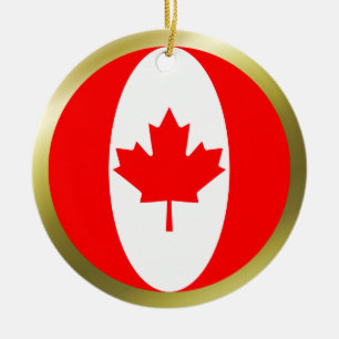 Cerâmica Ornamento de Sinalizador do Canadá