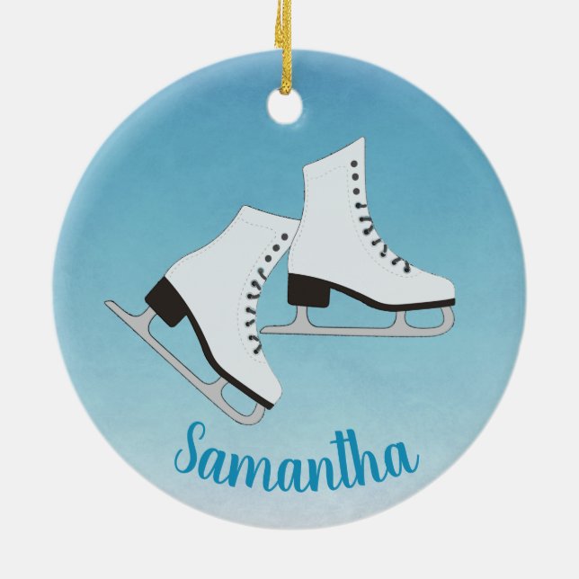 Cerâmica Ornamento de Skates de gelo (Traseira)