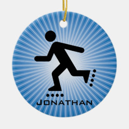 Cerâmica Ornamento de Skating Inline