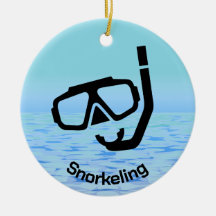 Ornamento de Snorkeling Personalizado