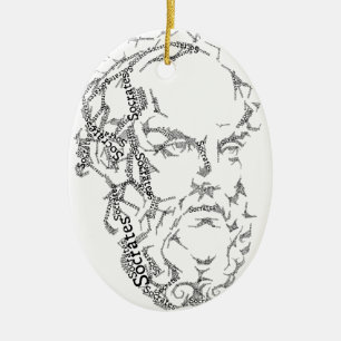 Cerâmica Ornamento de Socrates