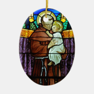 Cerâmica Ornamento de St Anthony