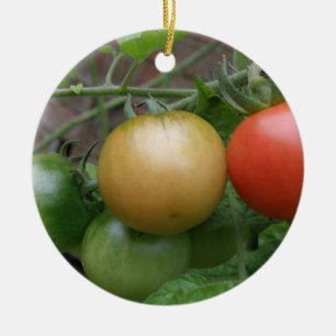Cerâmica Ornamento de Tomates Luzes de Trânsito