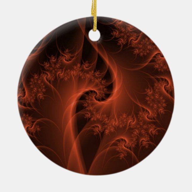 Cerâmica Ornamento de Torção Laranja de Queima (Traseira)