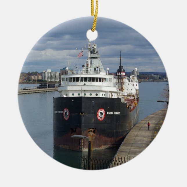 Cerâmica Ornamento de transferência de Algoma (Frente)