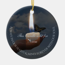 Cerâmica Ornamento de tributo de borboleta da VelaBrancaHAM