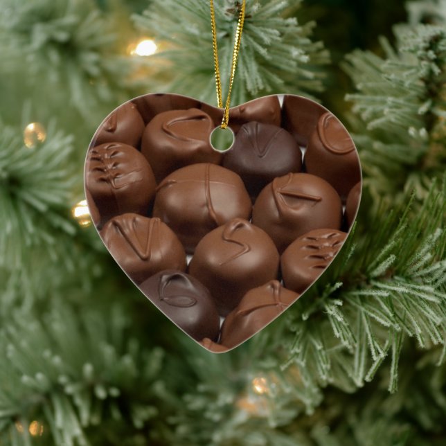Cerâmica Ornamento de Trufas de Chocolate (Árvore)