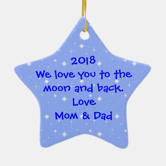 Cerâmica Ornamento de Twinkle (Verso)