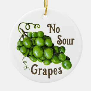 Cerâmica Ornamento de Uvas