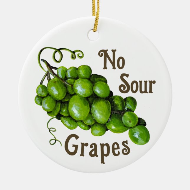 Cerâmica Ornamento de Uvas (Frente)