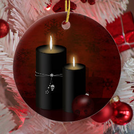Cerâmica Ornamento de Velas de Natal Gótica