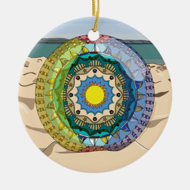 Cerâmica Ornamento de verão (Frente)